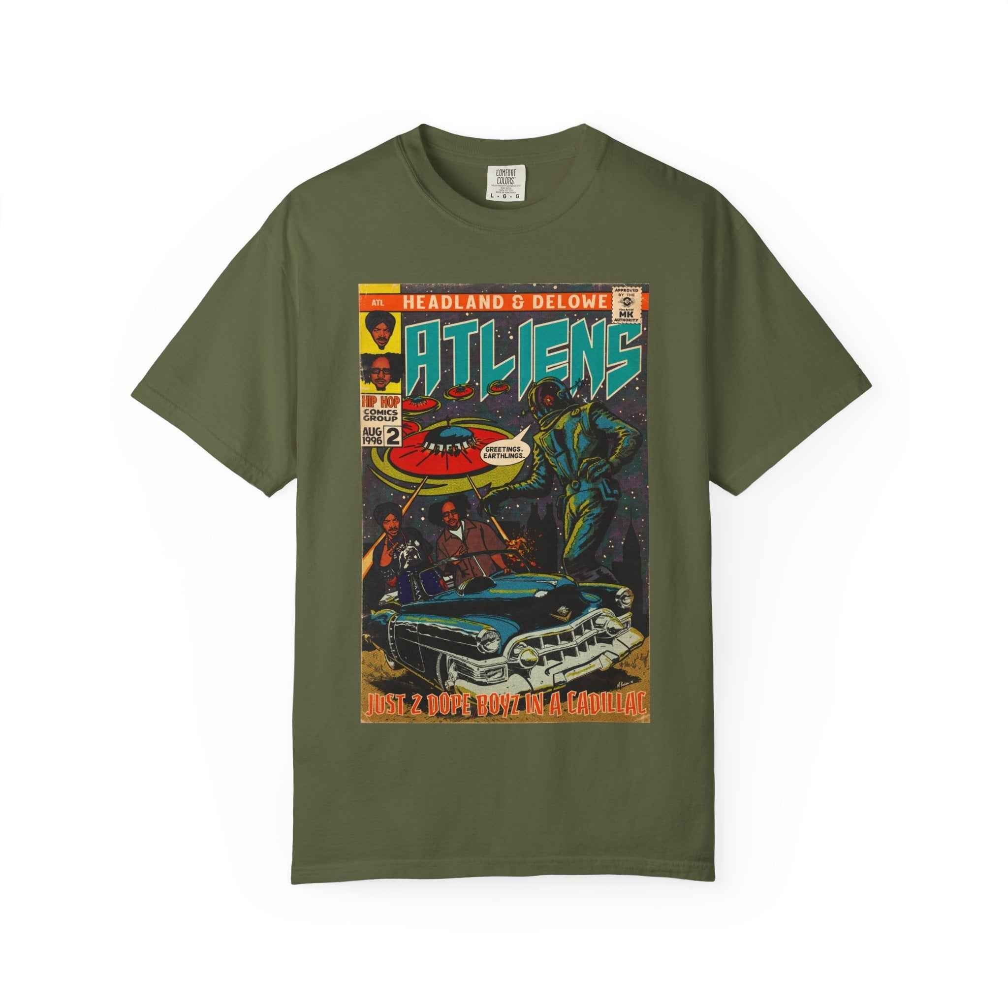 ATLiens - 2 Dope Boyz in a Cadillac - Unisex Comfort Colors T-shirt
