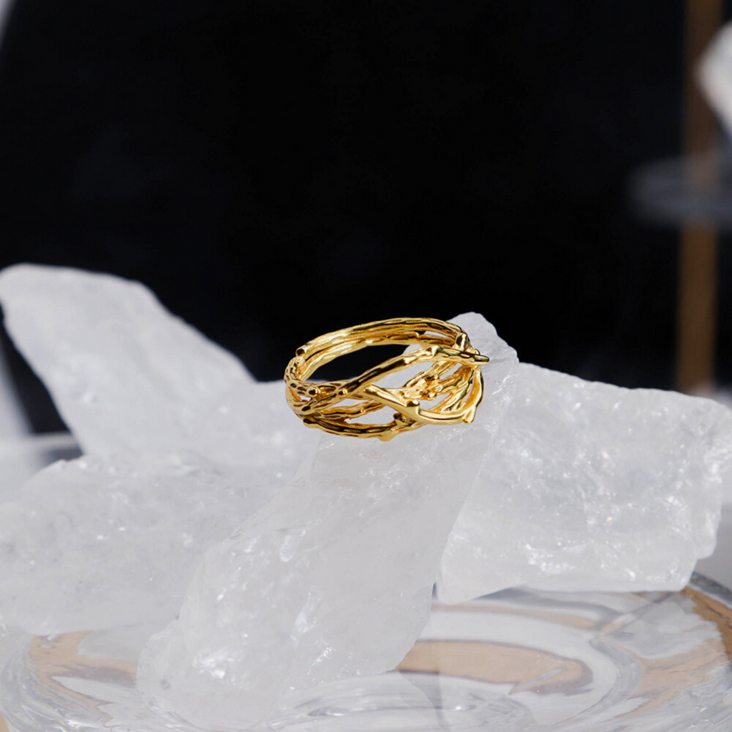 BAGUE TRAVERSE EN MARQUITE