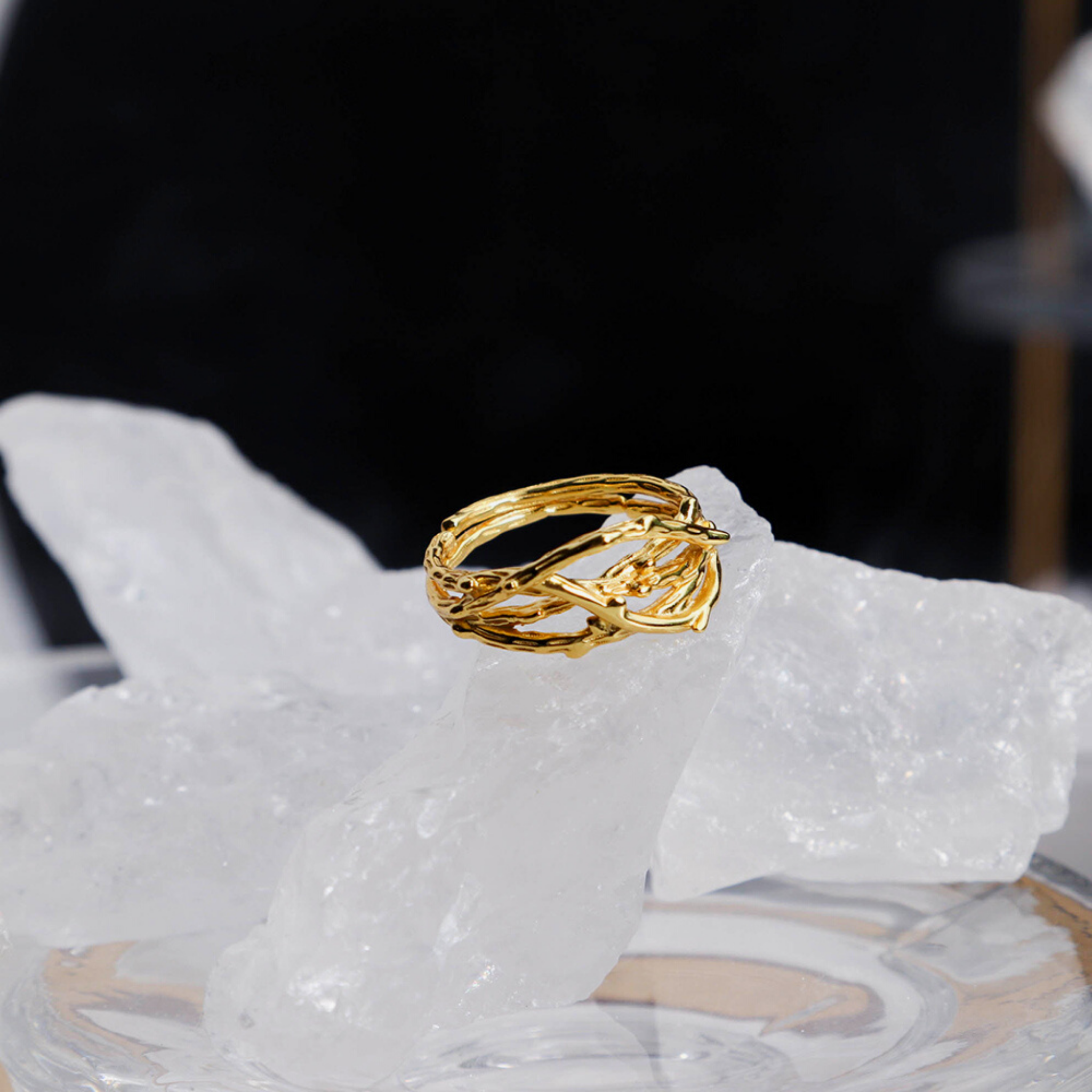 BAGUE TRAVERSE EN MARQUITE