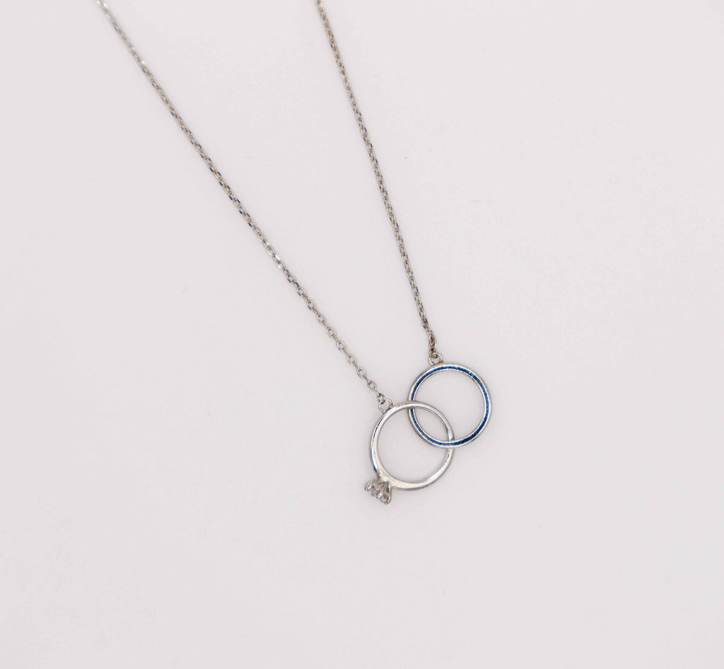 Eternal Embrace White Gold Necklace - Timeless Luxury