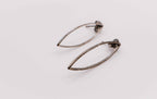 Silver Eye-Shaped Earrings – Elegant Sterling Silver Jewelry for Women