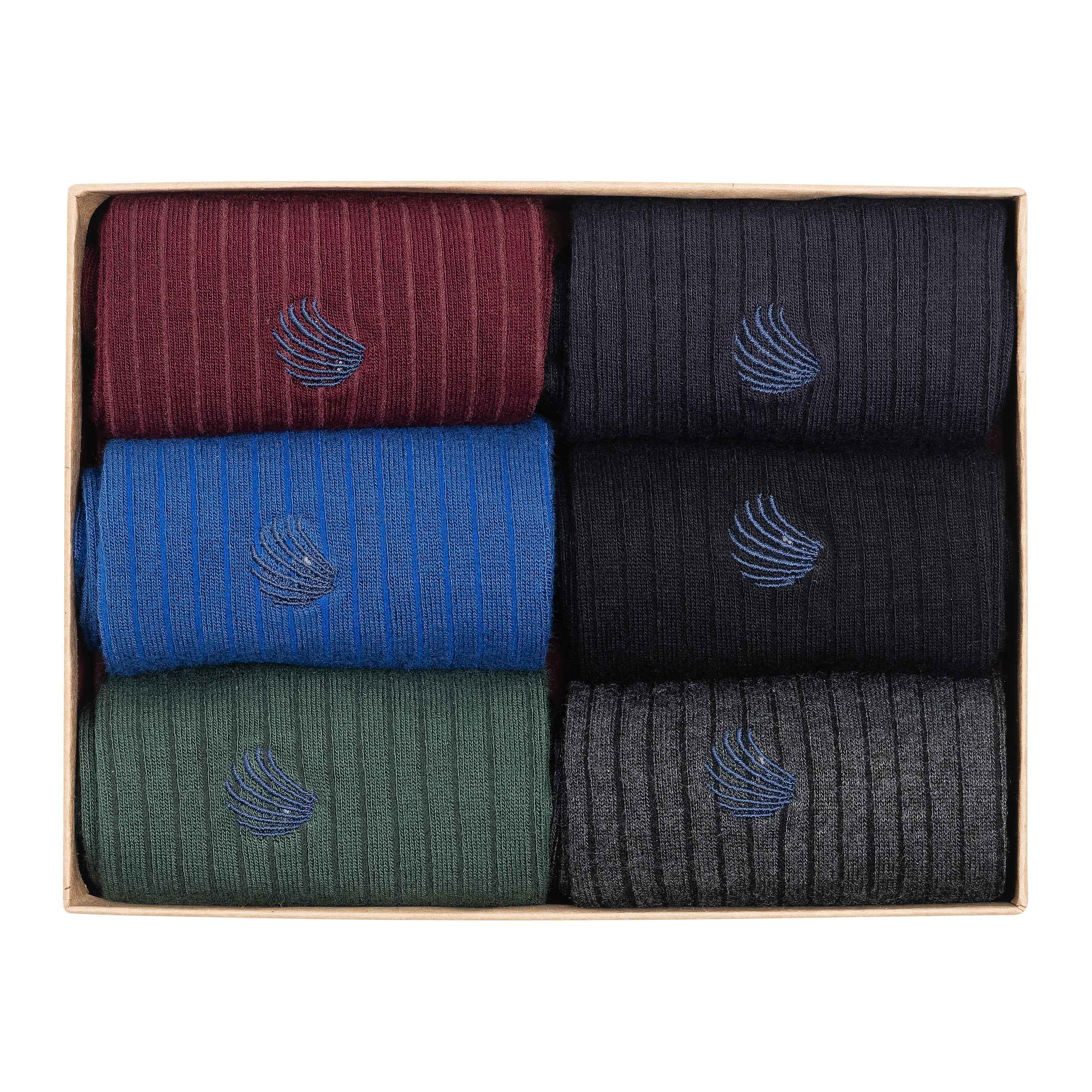 Men’s Bamboo Dress & Trouser Socks 6-Pack - 419