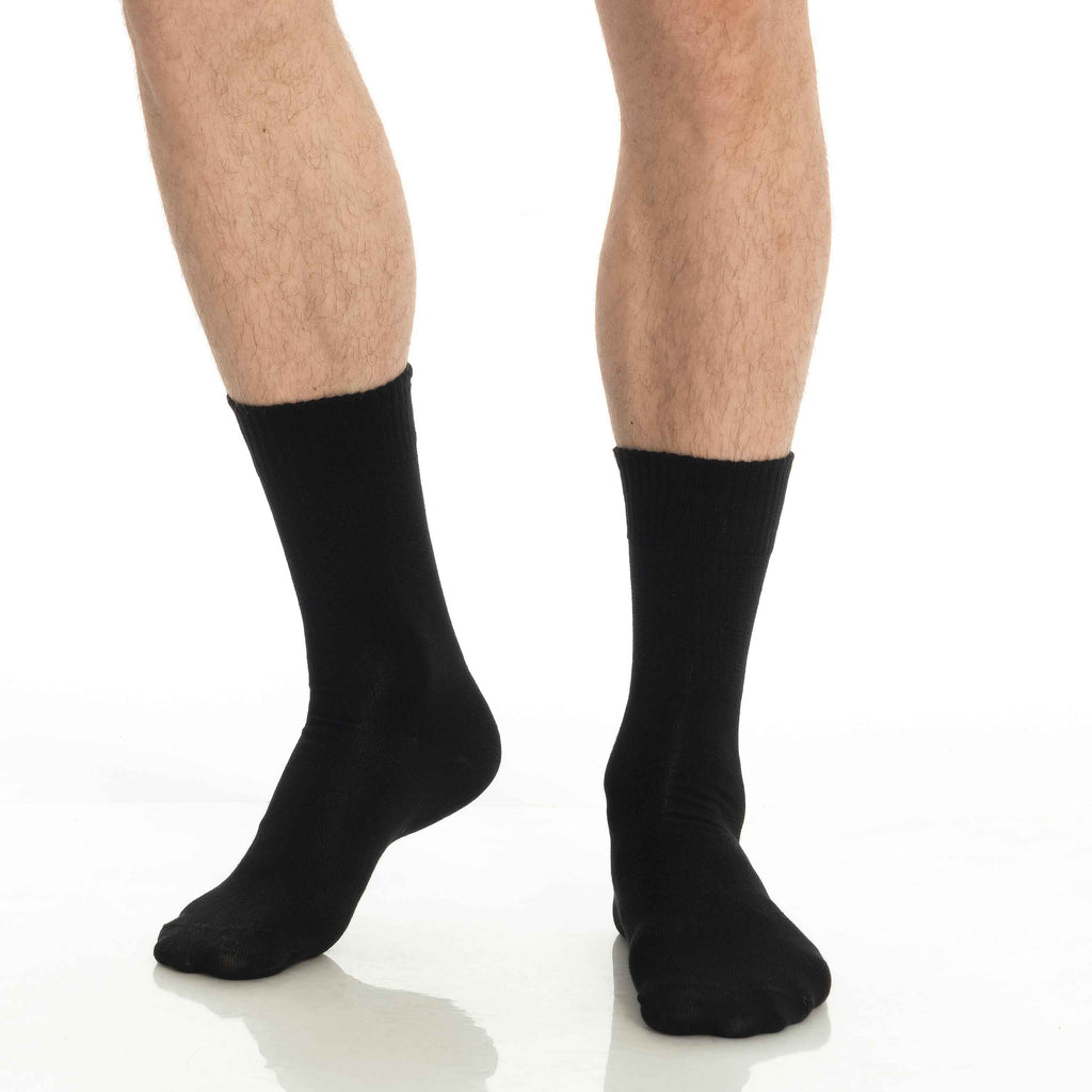 Men’s & Women’s Bamboo Diabetic Crew Socks 4-Pack