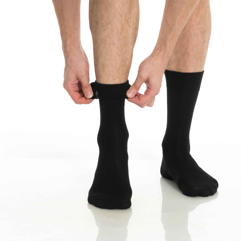 Men’s & Women’s Bamboo Diabetic Crew Socks 4-Pack