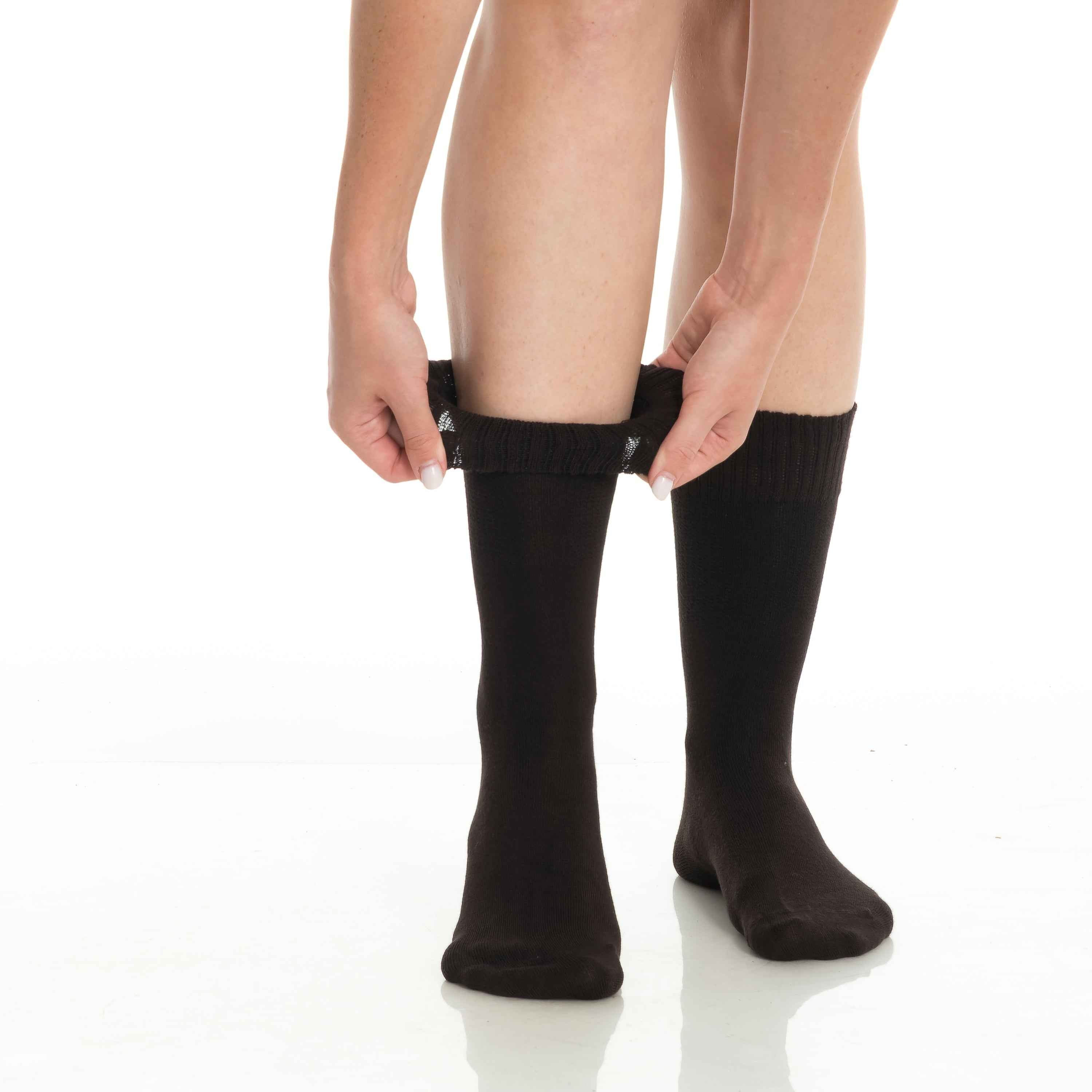 Men’s & Women’s Bamboo Diabetic Crew Socks 4-Pack