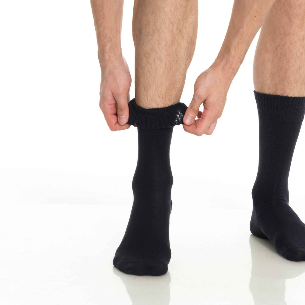 Men’s & Women’s Bamboo Diabetic Crew Socks 4-Pack