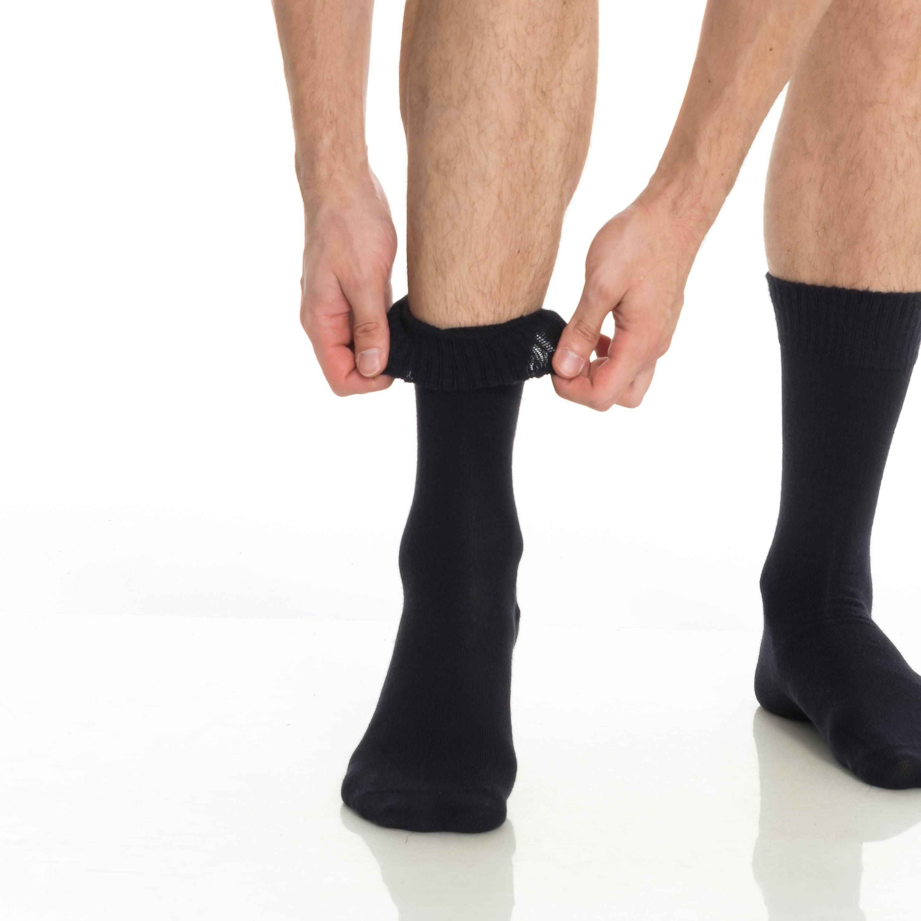 Men’s & Women’s Bamboo Diabetic Crew Socks 4-Pack