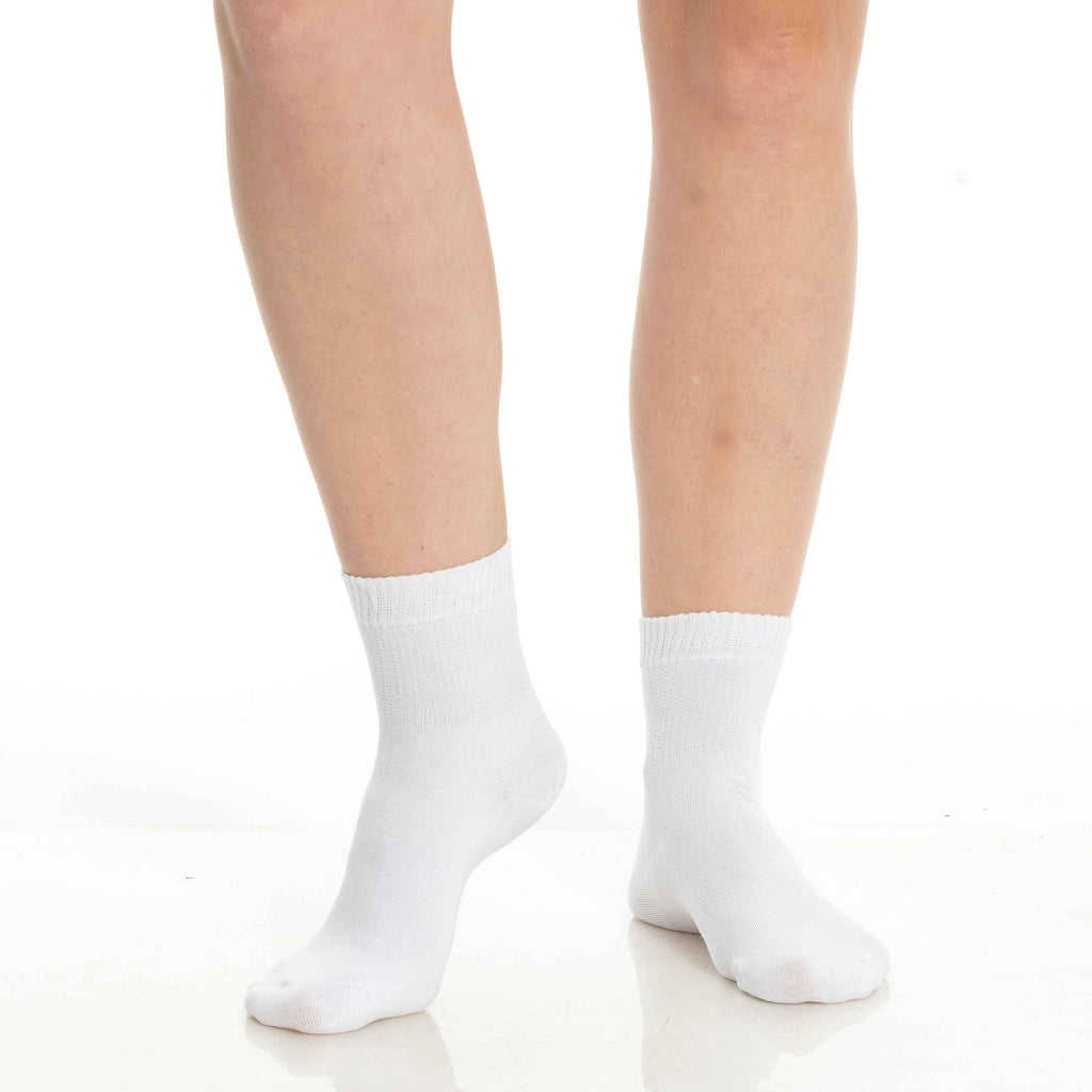 Men’s & Women’s Bamboo Diabetic Ankle Socks 4-Pack