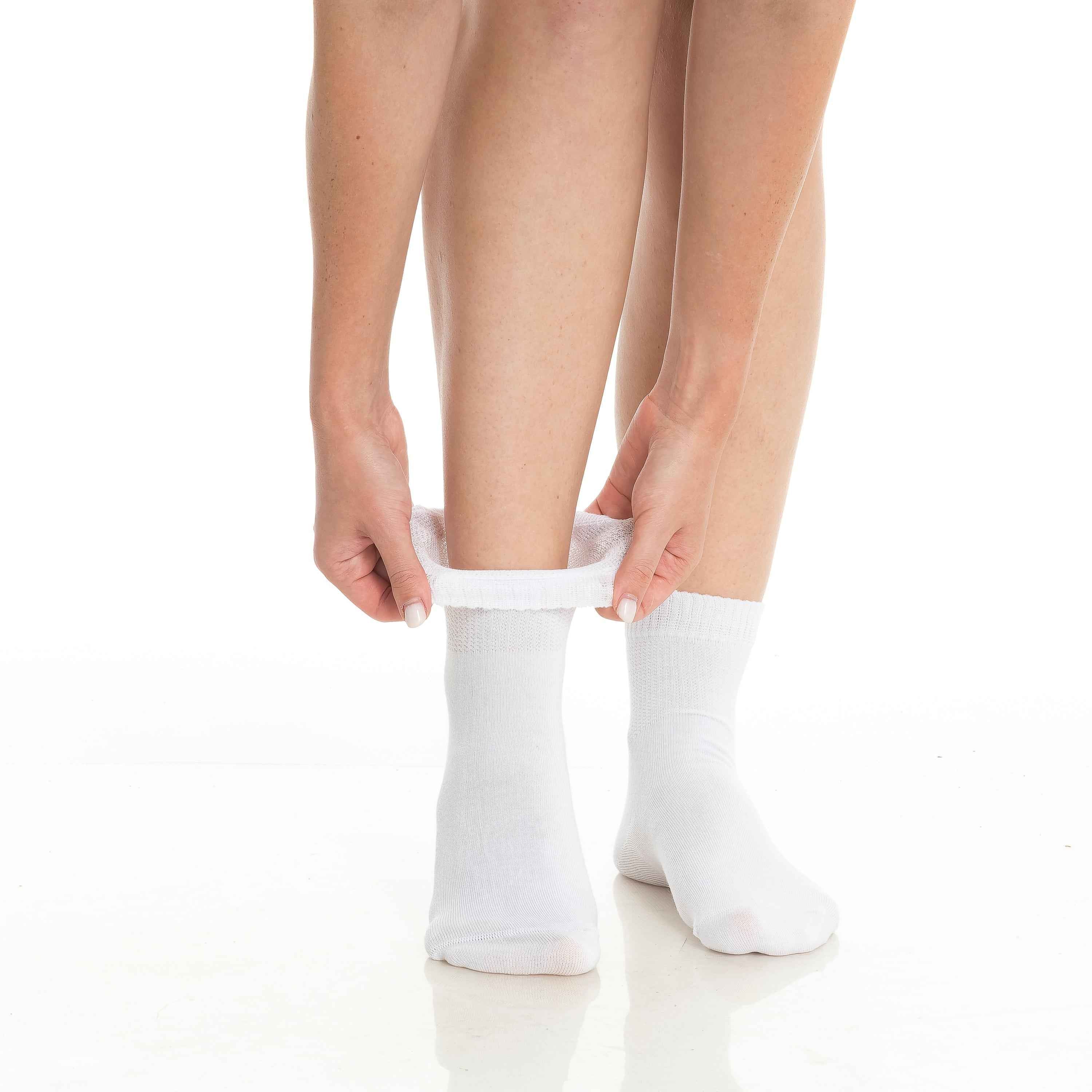 Men’s & Women’s Bamboo Diabetic Ankle Socks 4-Pack