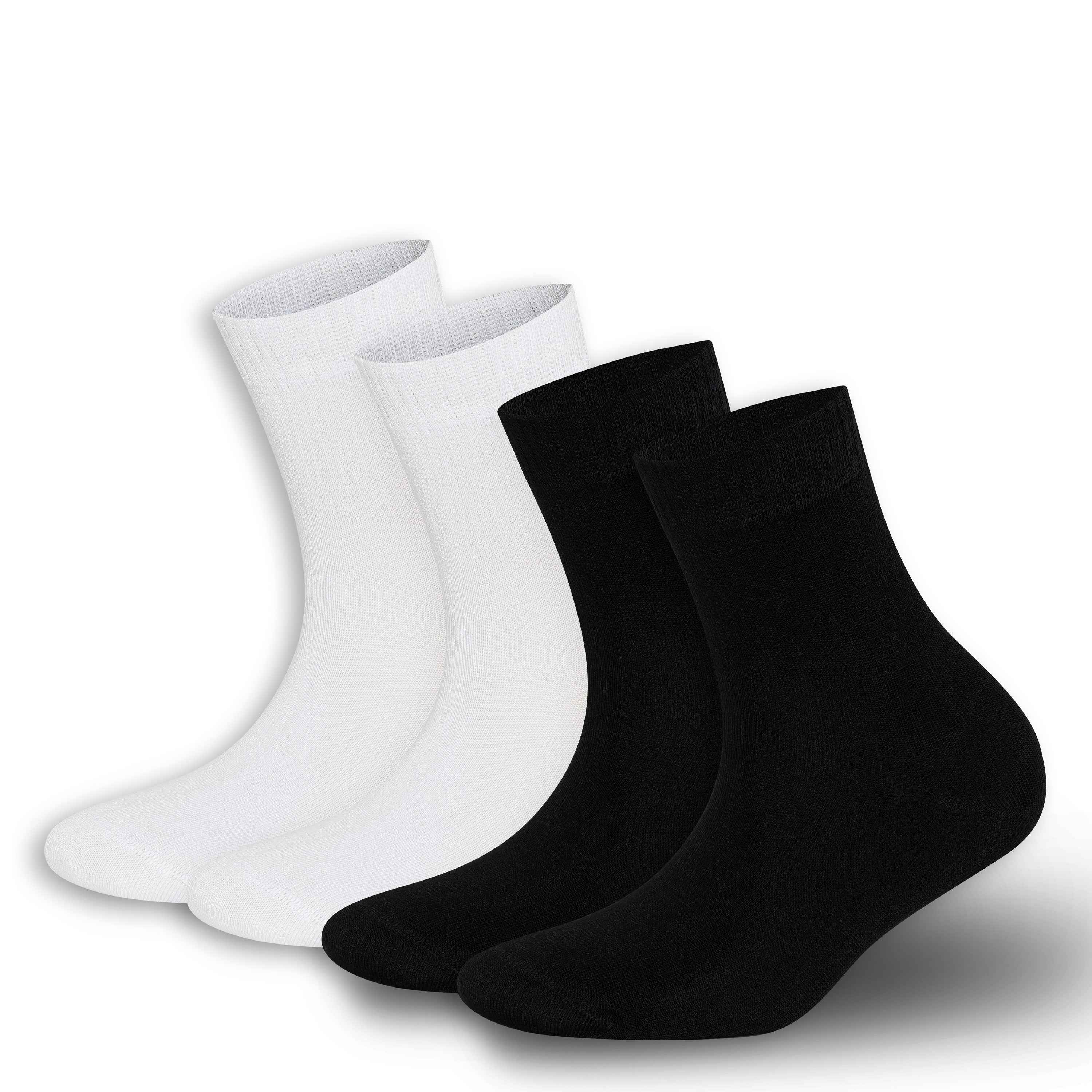 Men’s & Women’s Bamboo Diabetic Ankle Socks 4-Pack