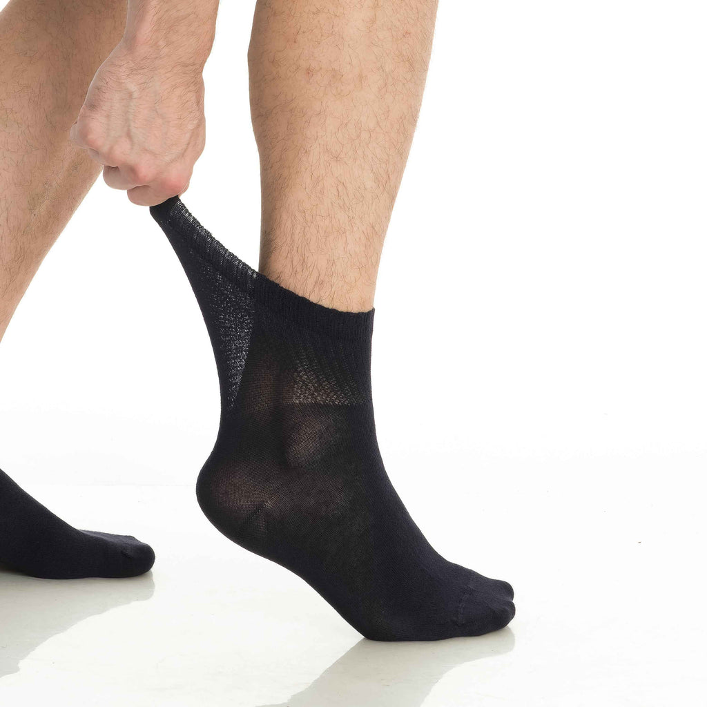 Men’s & Women’s Bamboo Diabetic Ankle Socks 4-Pack