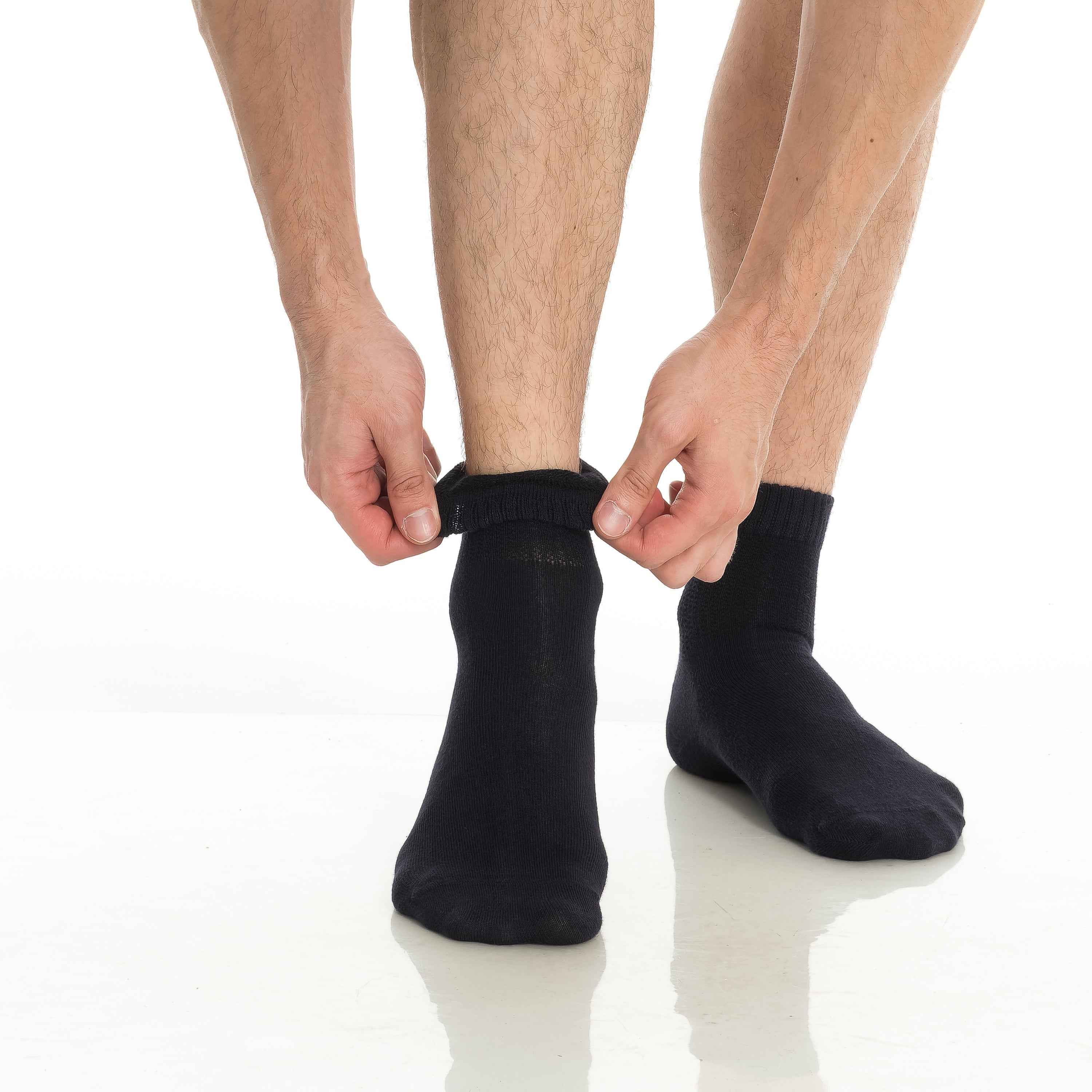 Men’s & Women’s Bamboo Diabetic Ankle Socks 4-Pack