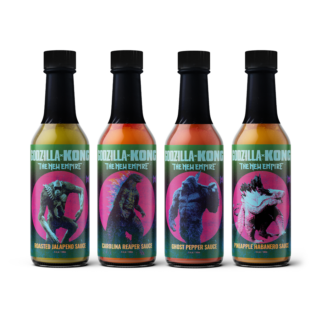 Godzilla x Kong Hot Sauce 4-Pack