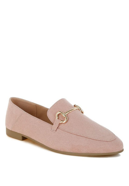 Noltas Horsebit Embellished Flat Loafers