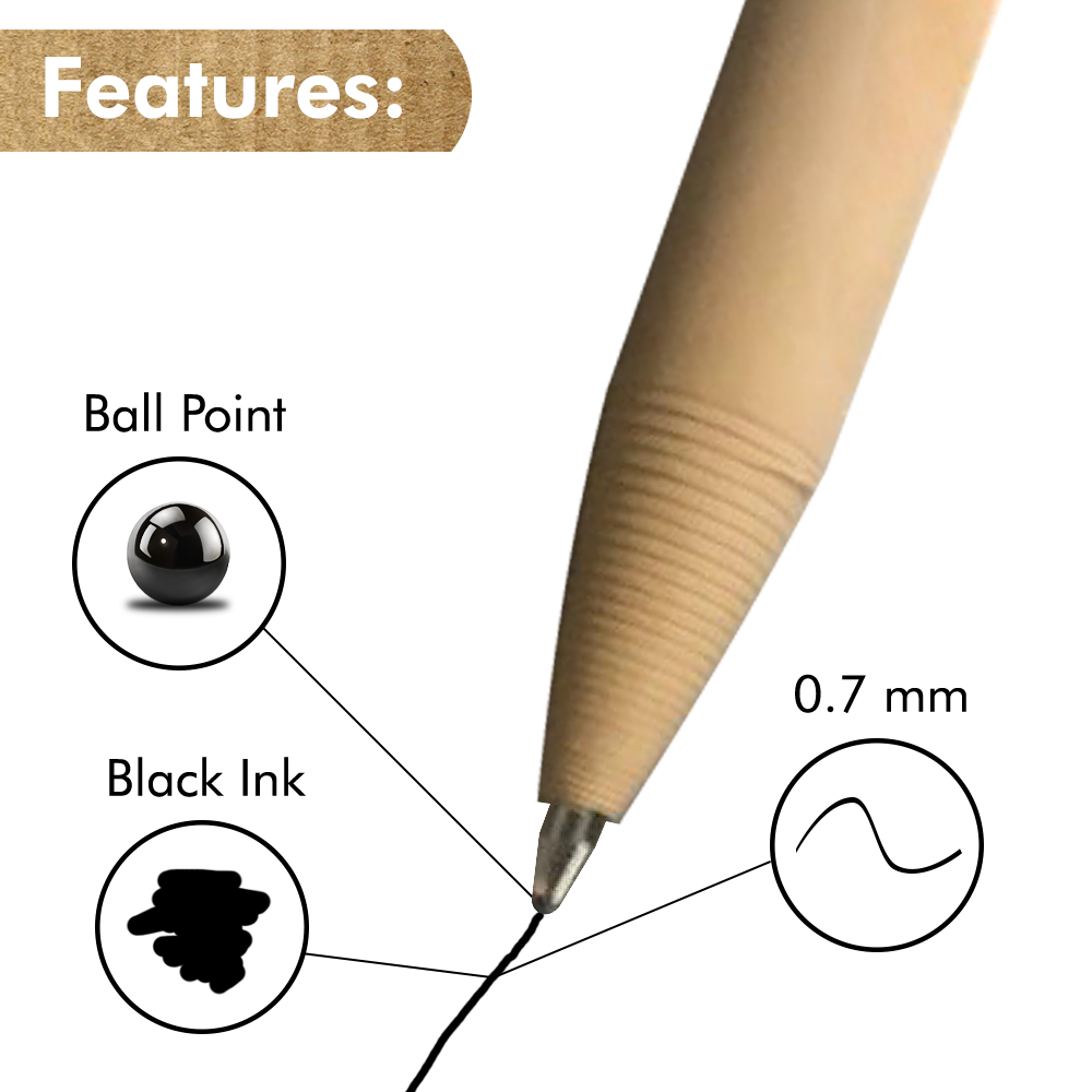 Paper Ballpoint Pens - 24 Pack - Lolomo!