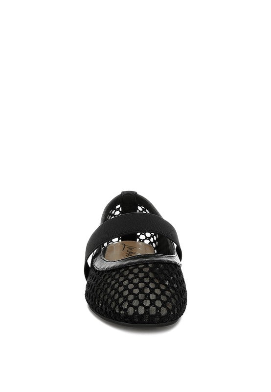 Nayela Mid-Foot Strap Ballerinas