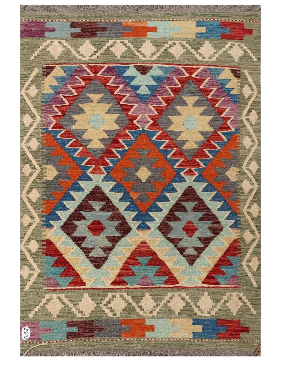 Maimana Afghanistan Kilim Rug - 172 x124 cm