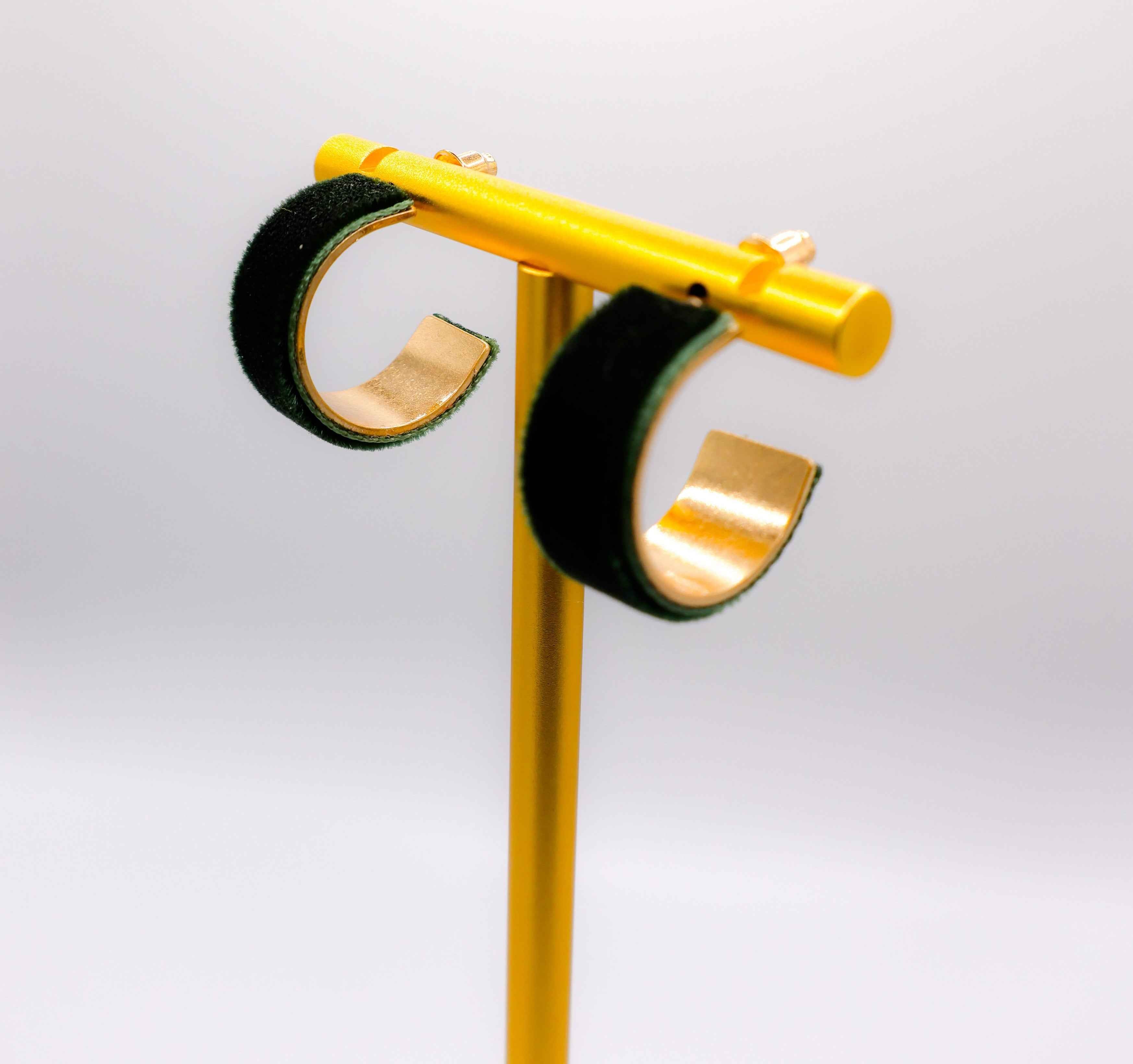 Velvet Elegance Earrings – Luxury Velvet Statement Earrings