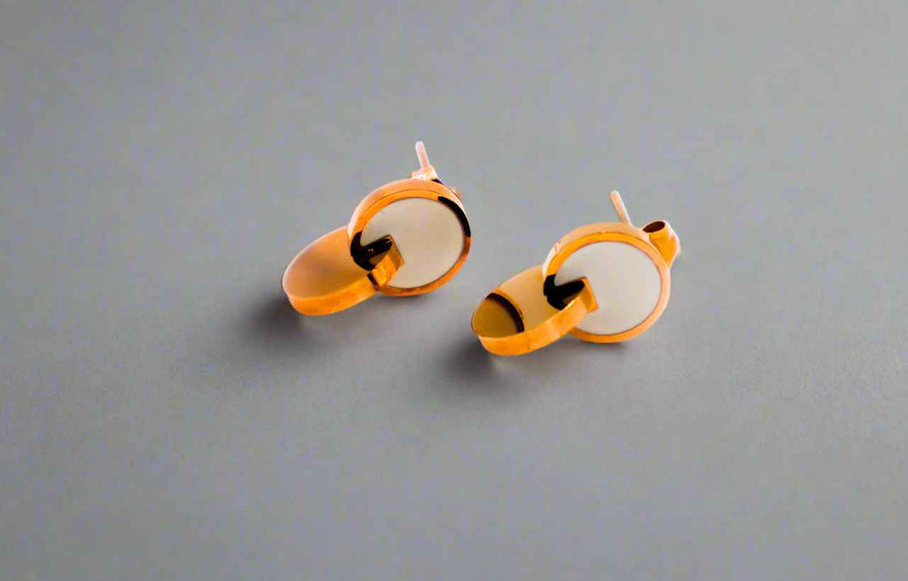 Rosy Radiance Circles Earrings