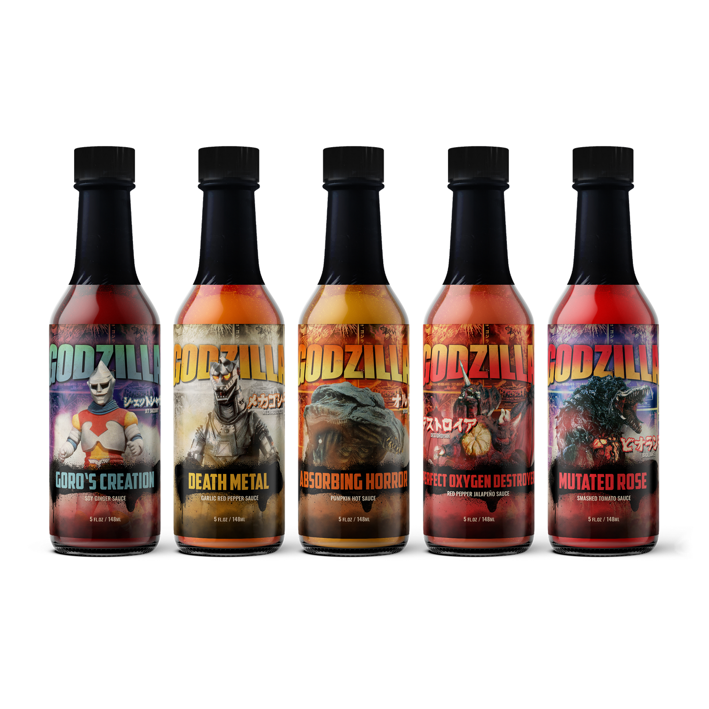 Godzilla Hot Sauce 5-Pack : Series 5