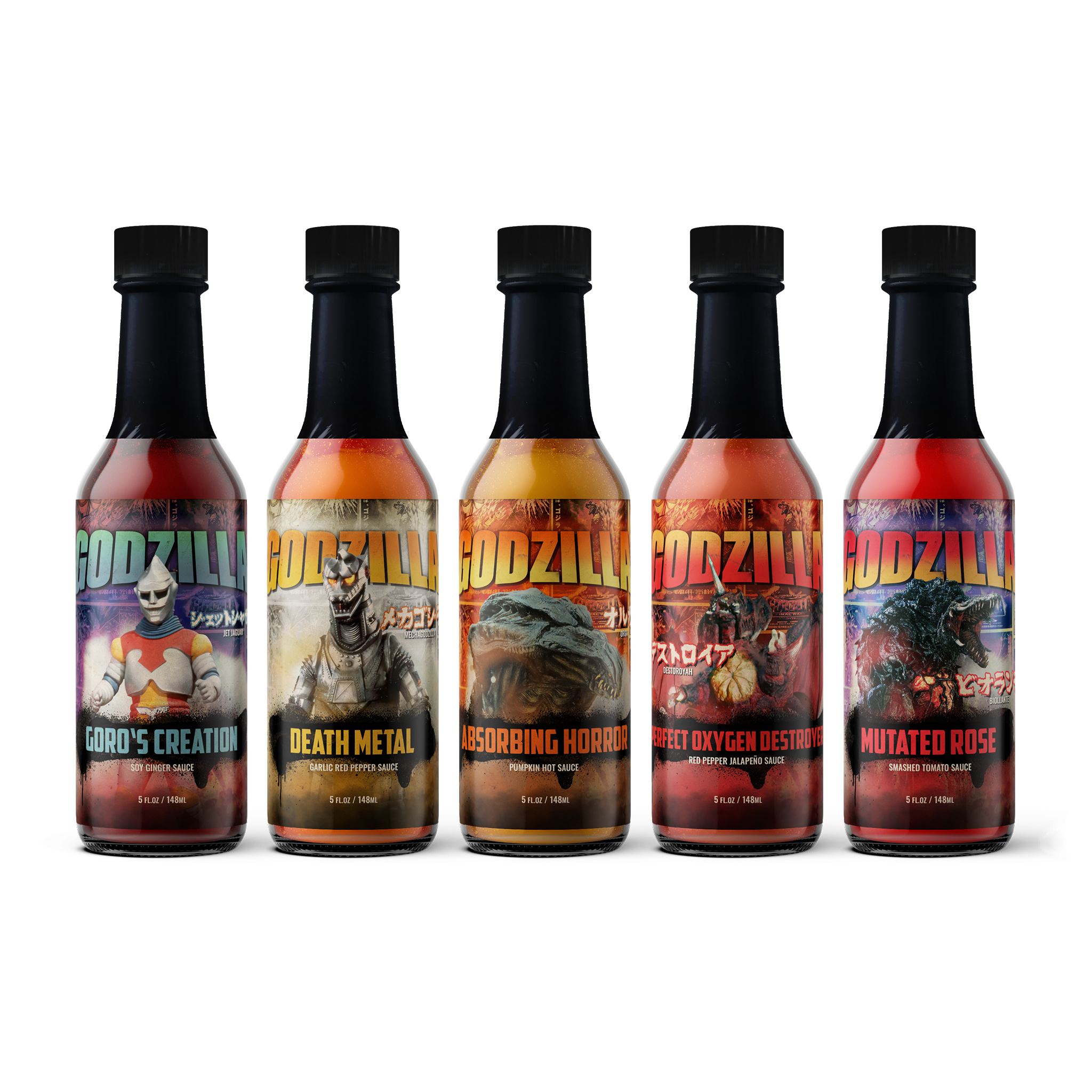 Godzilla Hot Sauce 5-Pack : Series 5