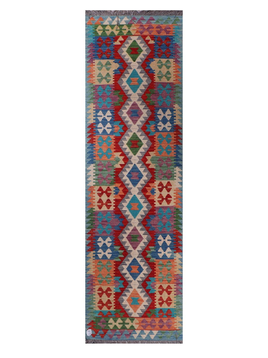 Maimana Afghanistan Kilim Runner - 293 x 86 cm