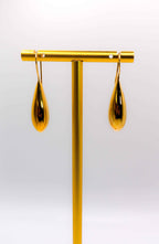 Italian Gilded Teardrop Statement Earrings