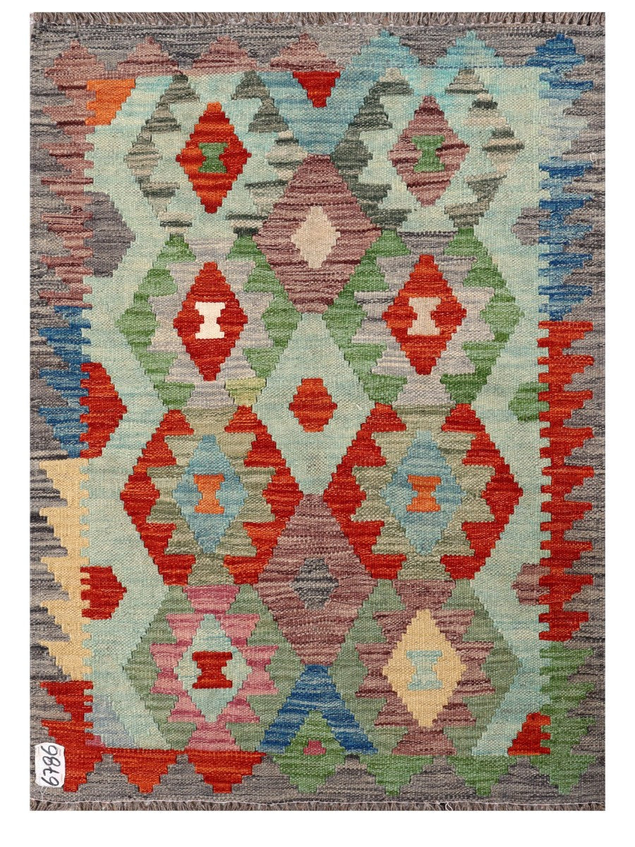 Maimana Afghanistan Kilim Rug - 111 x 80 cm