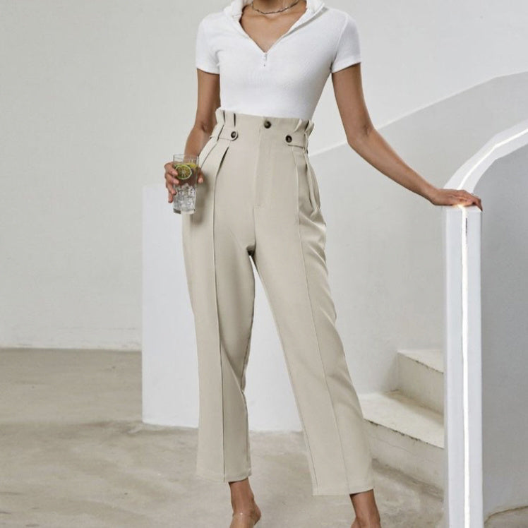 Women’s Solid Color Wide-Leg Pants