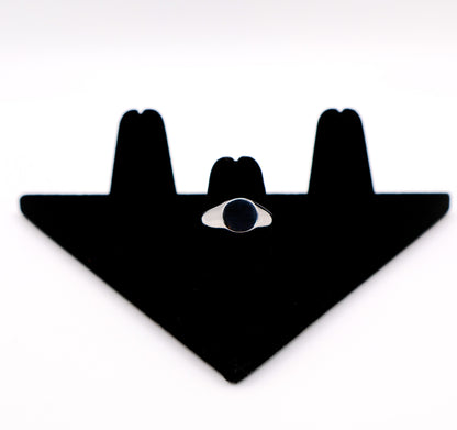 Italian Round Face Silver Ring - Lolomo!