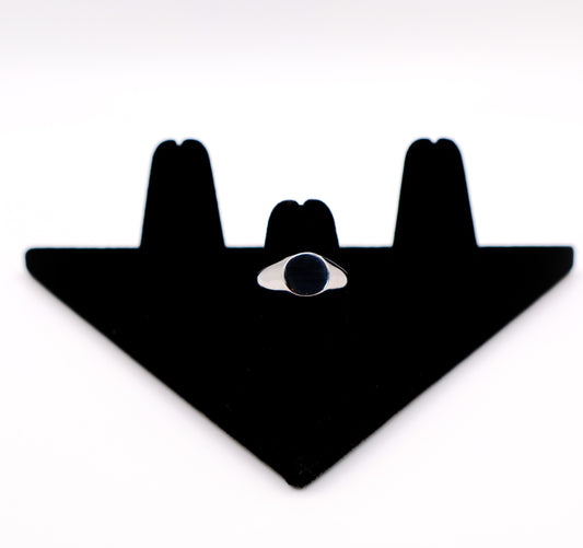 Italian Round Face Silver Ring - Lolomo!