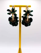 Floral Luxe Hoops – Gold Flower Hoop Earrings