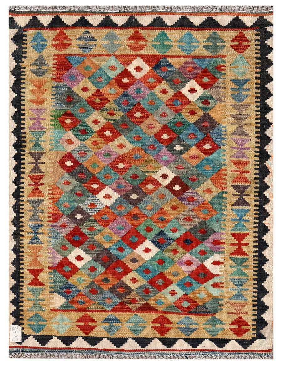 Maimana Afghanistan Kilim Rug - 119 x 89 cm