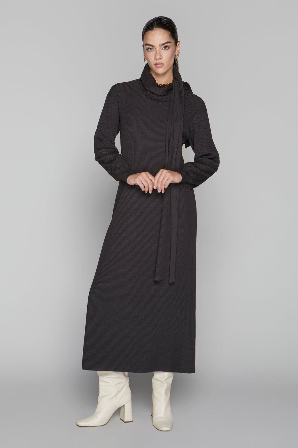 Lowry Dress in Smoked Sage