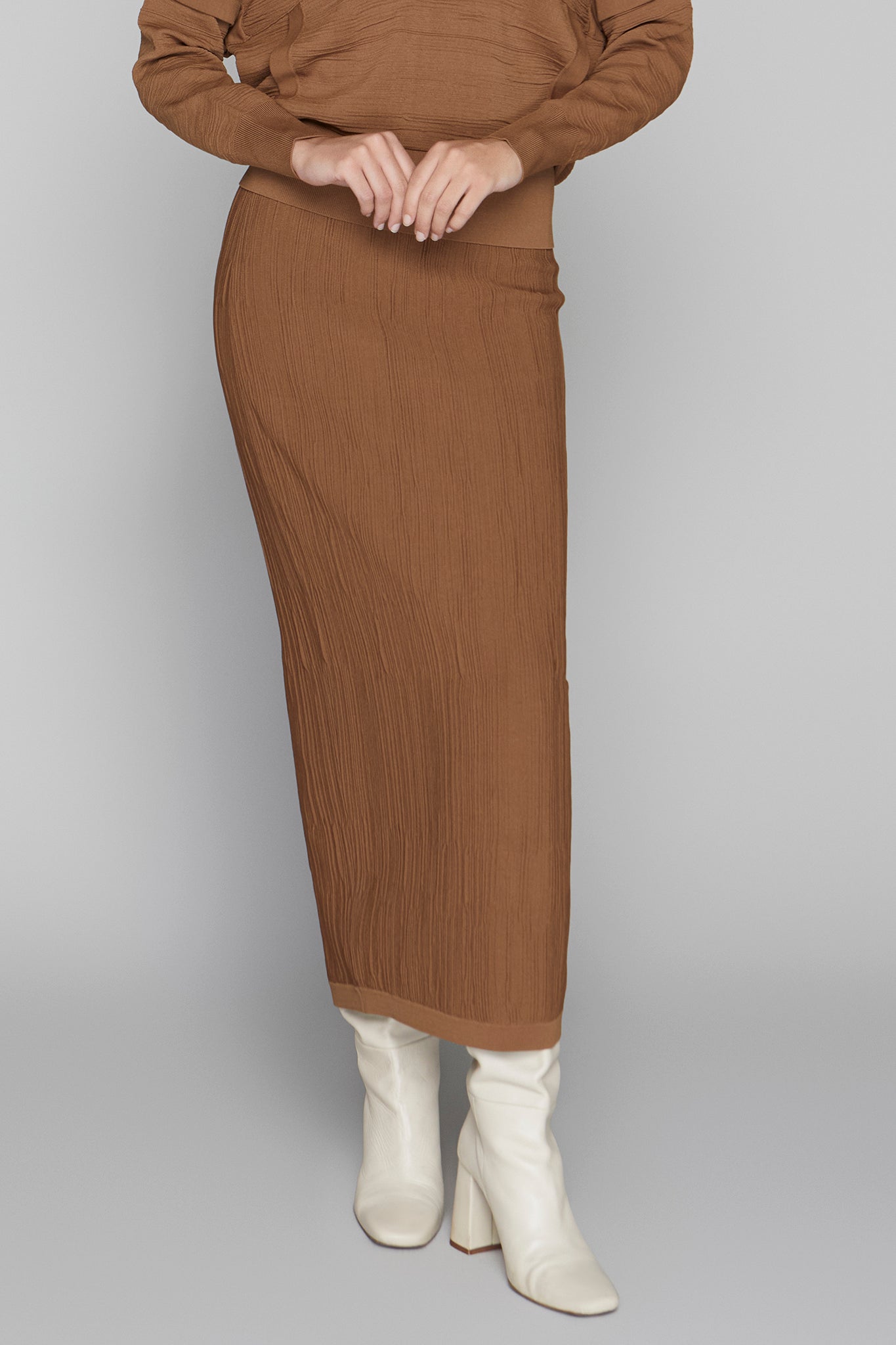 Canton Maxi Skirt in Cinnamon