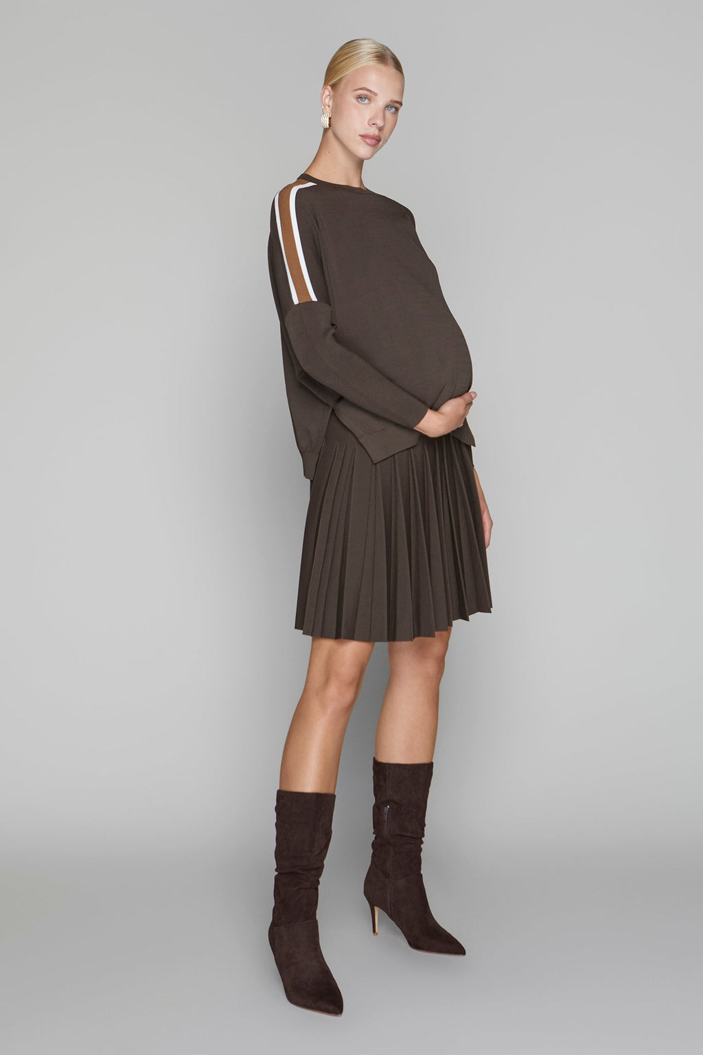 Montia Top in Cocoa Stripe