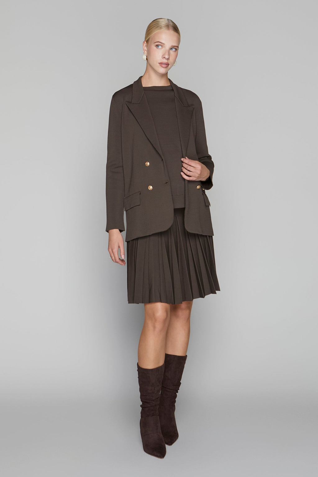 Maternity Infinity Skirt in Cocoa