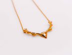 Golden Wilderness Antler Pendant