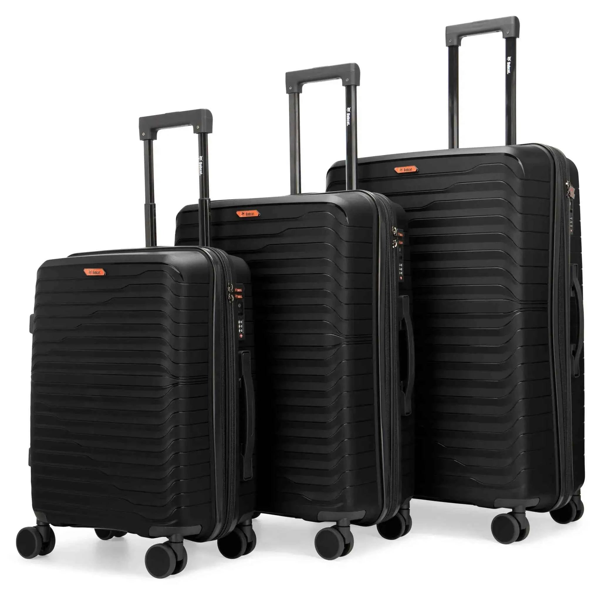 Excavator 3 Piece Expandable Tough Luggage Set