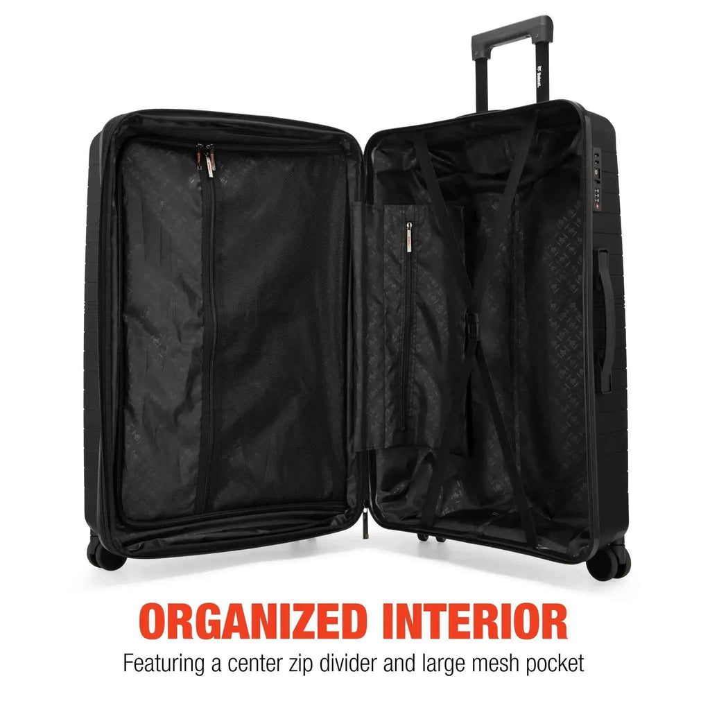 Excavator 3 Piece Expandable Tough Luggage Set