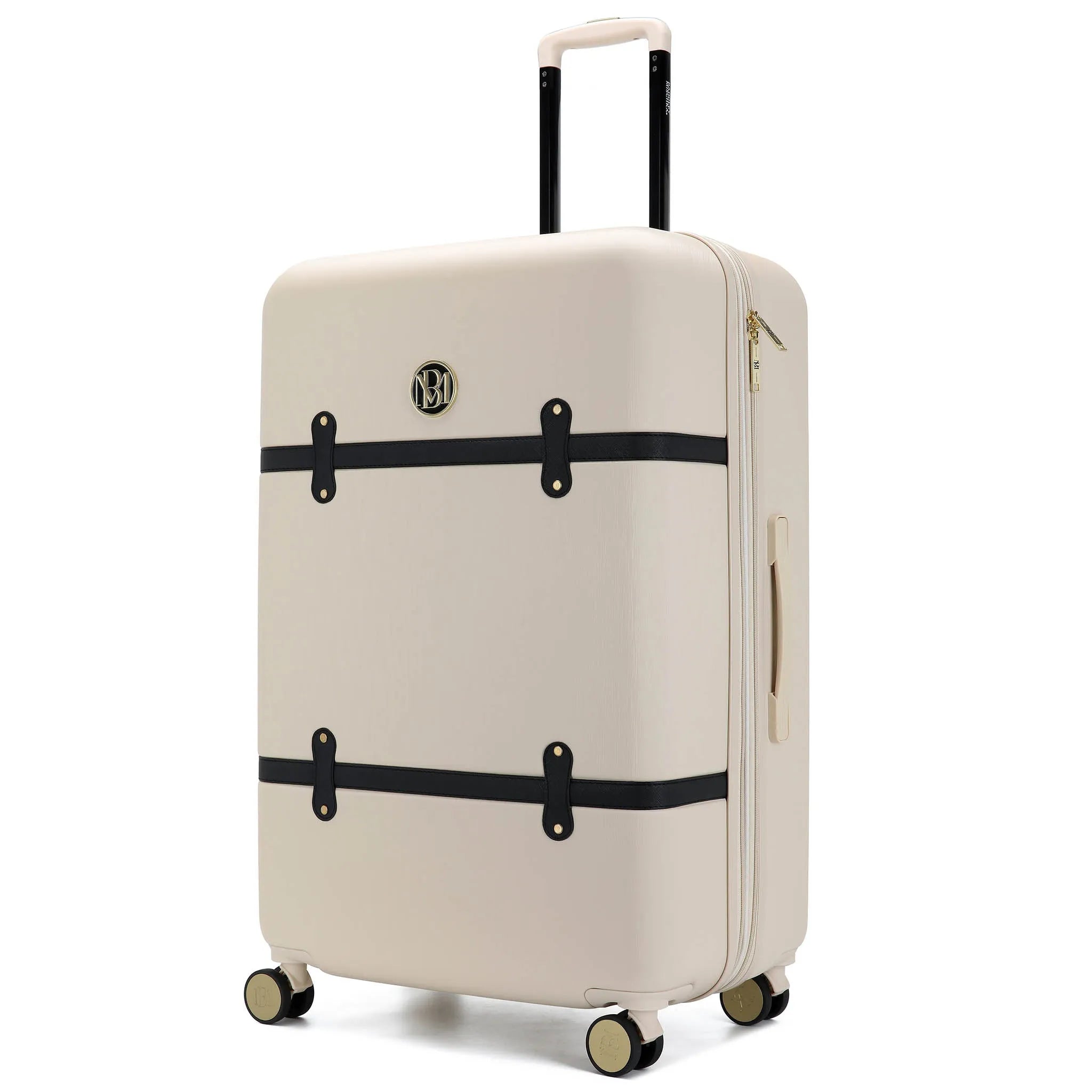 Grace Expandable 25" Medium Checked Retro Suitcase - Lolomo!
