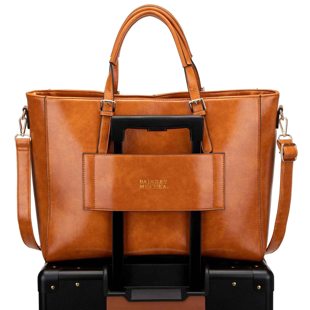 Julia Rustic Vegan Leather Weekender Duffel Bag