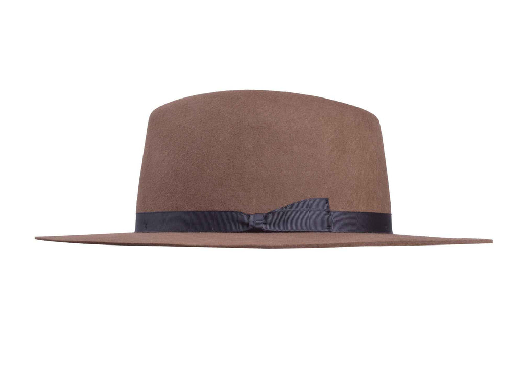 Wool Felt Flat Brim Hat Trendly Giza