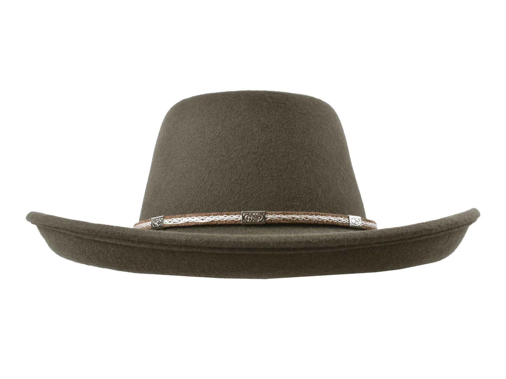 Outdoor Merino wool felt hat Rust