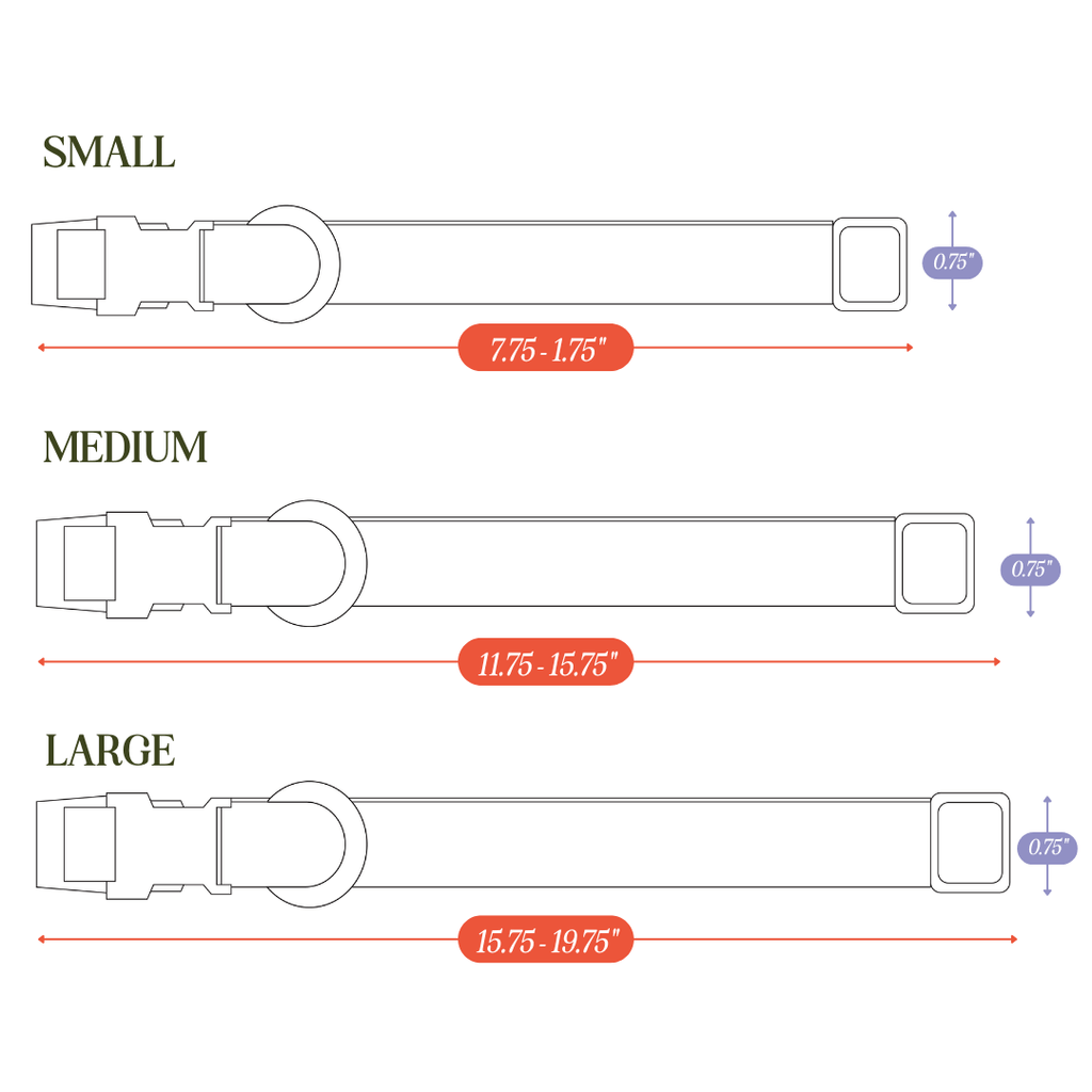 PVC Dog Collar - All Weather Waterproof Durable & Odor-Resistant