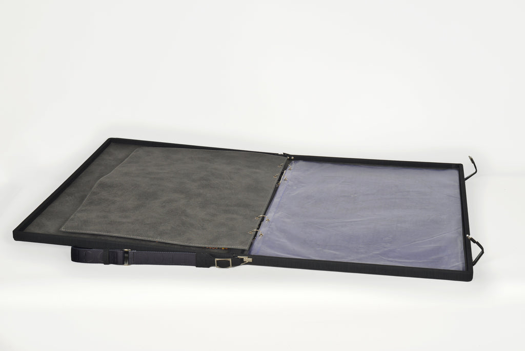 Leather Binder Leather Portfolio Gifts For Painters - Portfolio Binder- Art Supplies Organizer