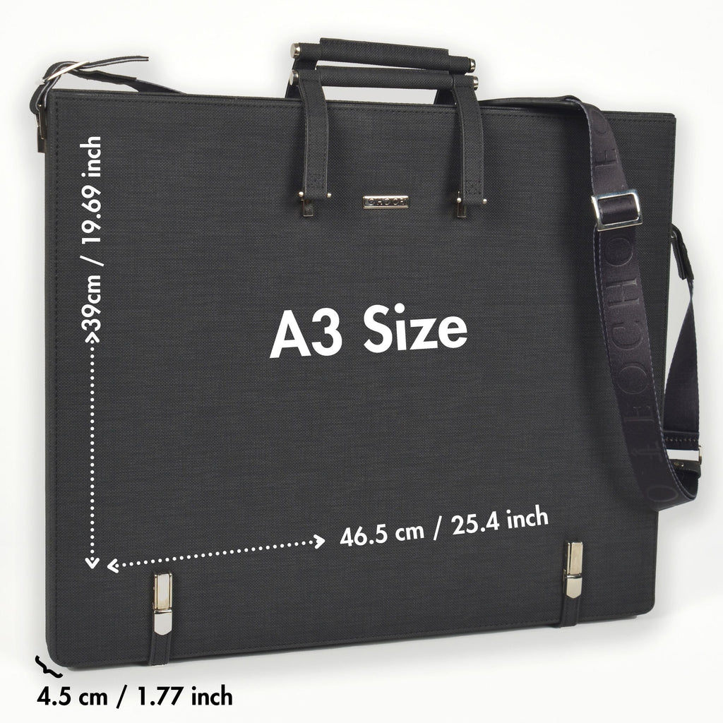 Leather Binder Leather Portfolio Gifts For Painters - Portfolio Binder- Art Supplies Organizer