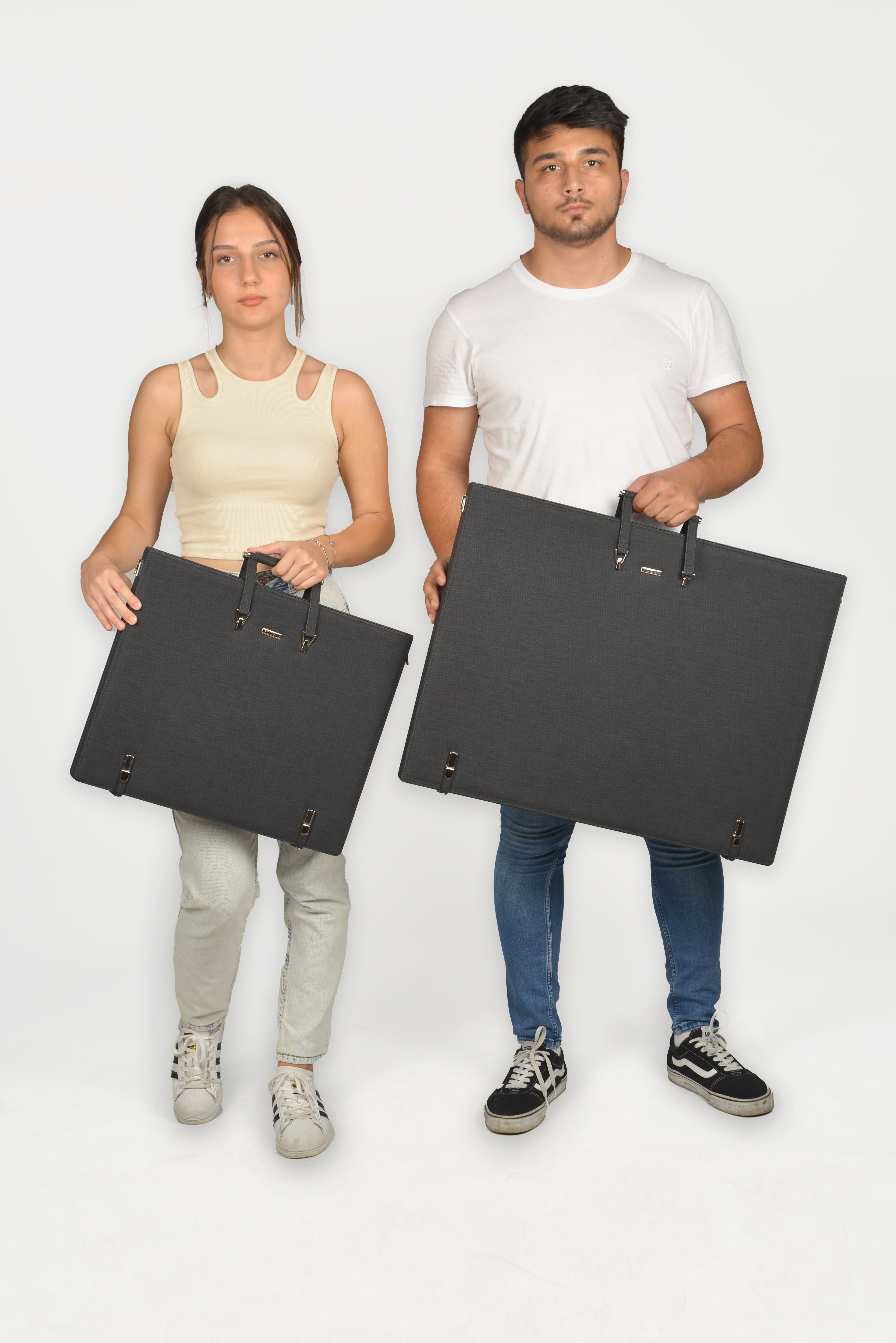 Leather Binder Leather Portfolio Gifts For Painters - Portfolio Binder- Art Supplies Organizer