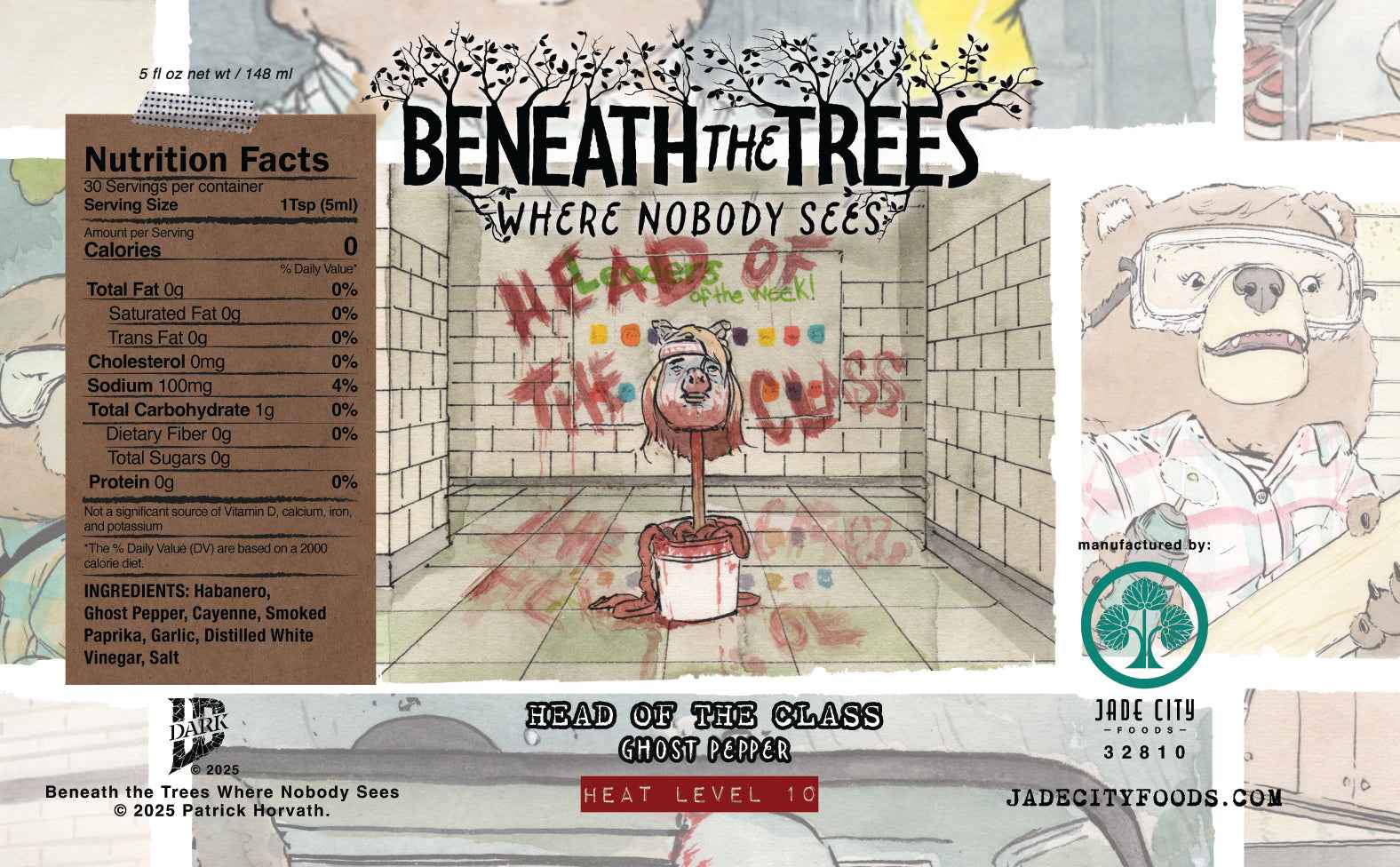 Beneath The Trees Where Nobody Sees Hot Sauce 5-Pack