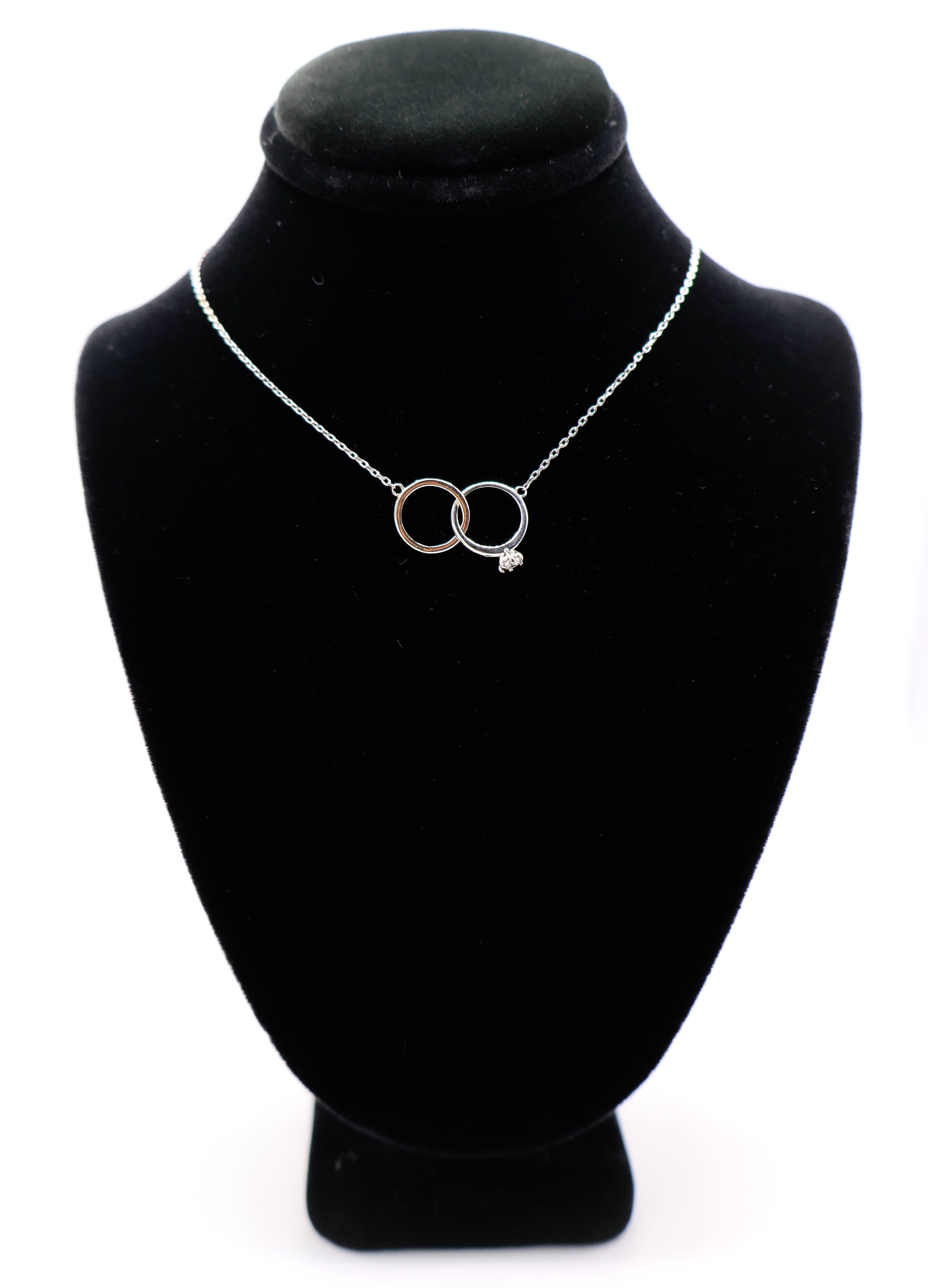 Eternal Embrace White Gold Necklace - Timeless Luxury - Lolomo!
